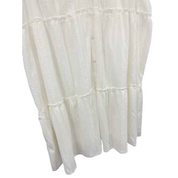 Maurice’s White Lace Modest Knee Length Swing Dress Country Boho Womens XXL New - Picture 3 of 7